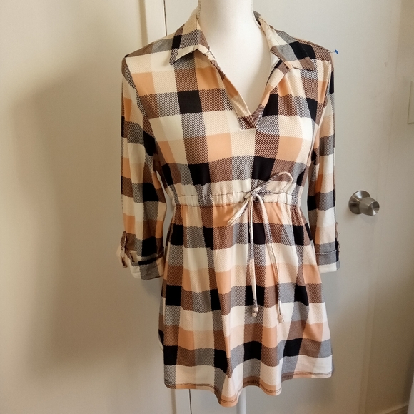 Derek Heart Maternity Blouse Medium - Picture 2 of 10